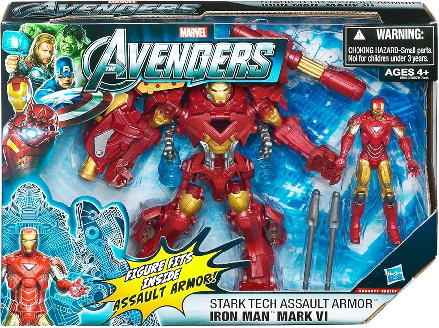 マーベルレジェンド スタークテック アサルトアーマー アイアンマンマークⅥ Amazon.com: Marvel The Avengers Concept Series Stark Tech